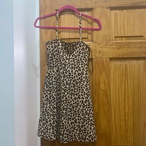 Mini leopard dress